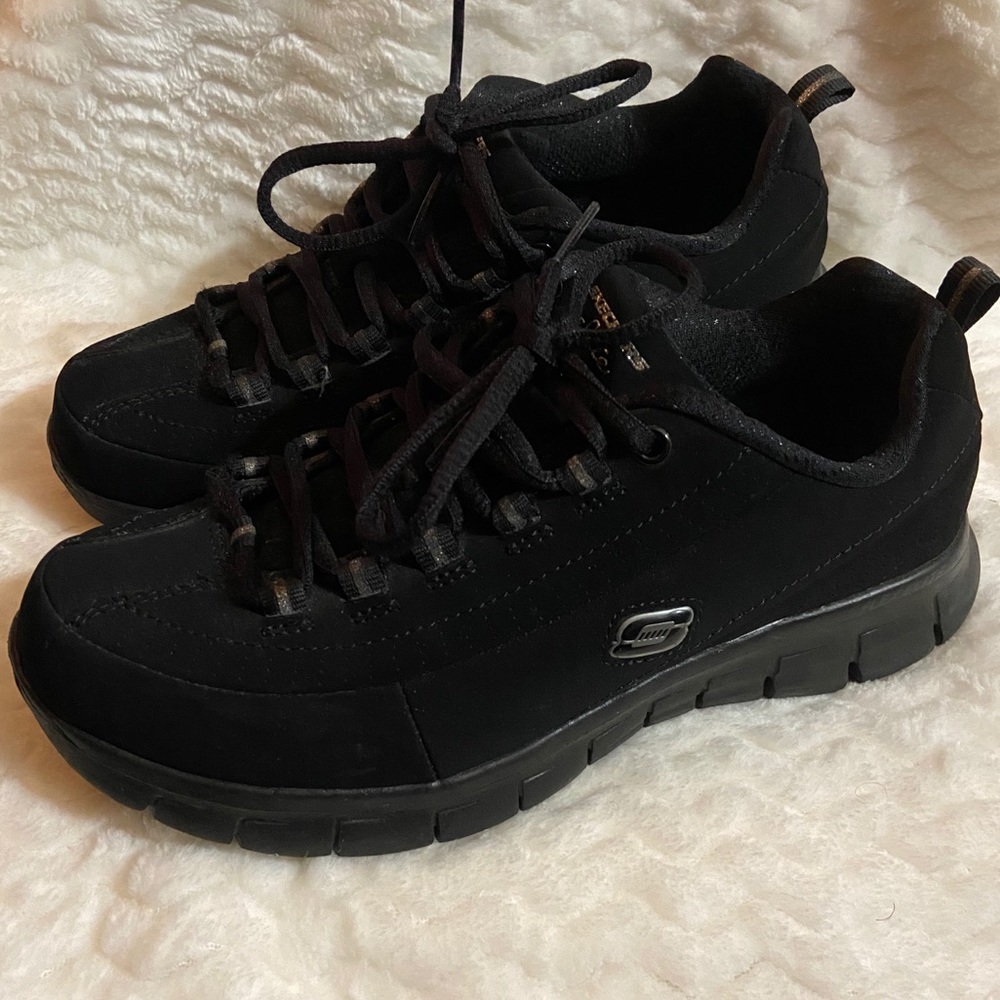 Skechers Black Sneaker Memory Foam Size 7.5
